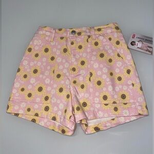 Levi’s Big Girl Twill‎ Floral High Waisted Loose Shorts